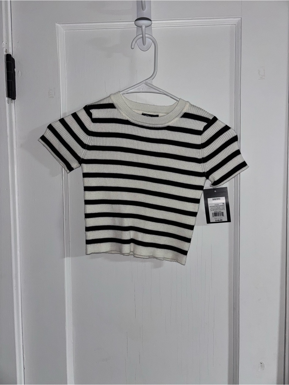 Art Class Children’s Black & White Striped Short Sleeve Tee
